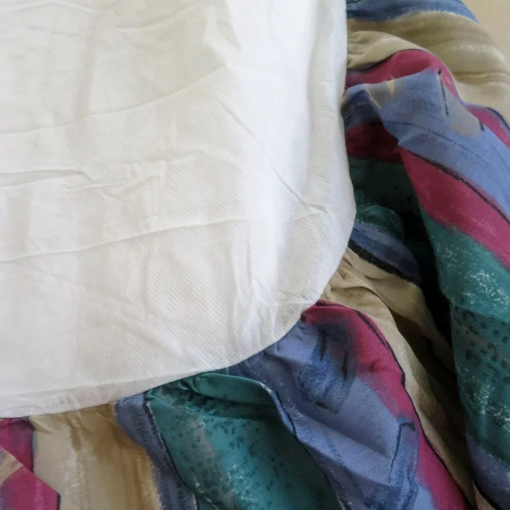 Vintage Thomaston Queen Size Bed Skirt Multi-Color Ruffle 13